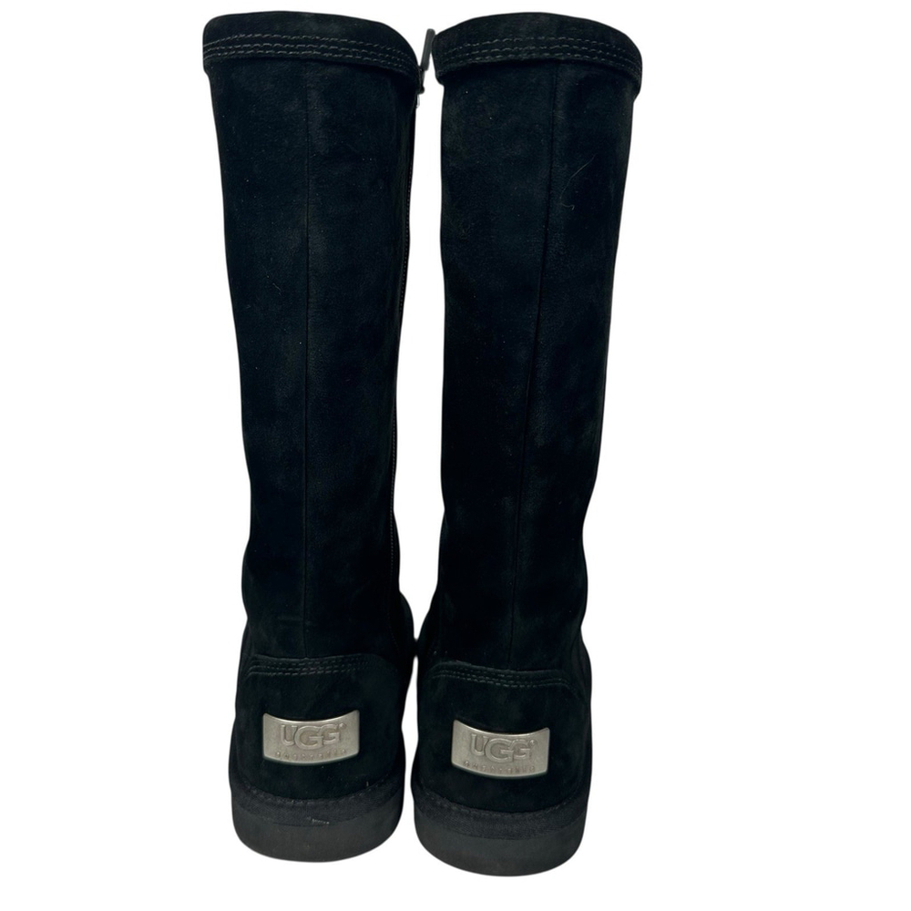 UGG Australia Kenly Tall Black Zip Up Boots Womens Size 6 - Picture 6 of 10